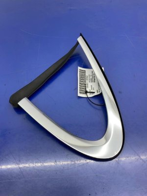 2017-2023 Porsche Panamera Silver Quarter Panel Reveal Moulding - Rear (Used OEM)