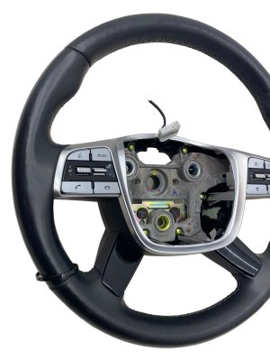 2020-2025 Kia Telluride Black Heated Leather Steering Wheel with Cruise Control (Used OEM)