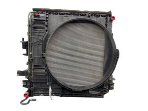 2011-2013 INFINITI QX56 Radiator A/C Condenser and Oil Cooler Fan Shroud Assembly (Used OEM)