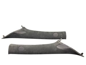  Tesla Model s Black A-Pillar Trim Set - Front (Used OEM)