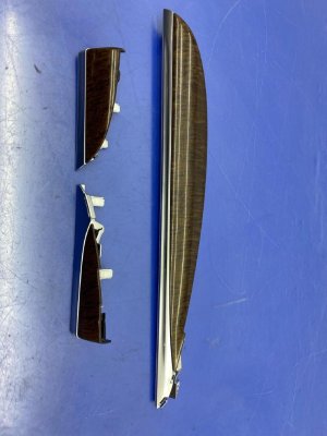 2014-2020 Acura MDX Brown Dashboard and Steering Wheel Wood Grain Trim Set (Used OEM)