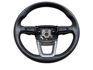 2017-2020 Audi Q7 Black Heated Leather Wrapped Steering Wheel with Paddle Shifters (Used OEM)