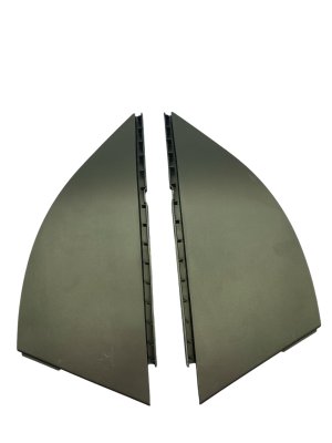 2023-2024 Fisker Ocean Black Center Dash End Cap Trim Panel Set (Used OEM)