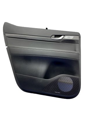 2023-2024 Hyundai Palisade Black Door Interior Trim Panel with Sunblinds - Rear, Left (Driver) (Used OEM)