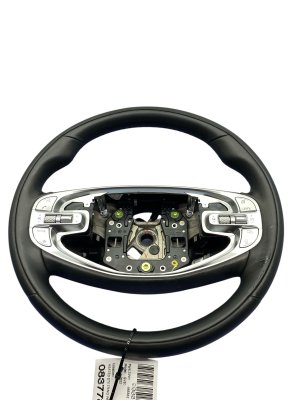 2021-2024 Genesis GV80 Black Heated Leather Steering Wheel Assembly with Paddle Shifters (Used OEM)