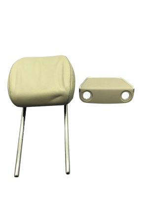 2022-2025 Genesis G70 Gray Seat Headrest Assembly with Trim Bezel - Front, Left (Driver) (Used OEM)