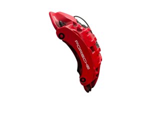 2015-2018 Porsche Macan Red Disc Brake Caliper for 14.2-Inch Rotor - Front, Left (Driver) (Used OEM)