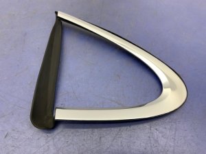 2017-2023 Porsche Panamera Silver Quarter Glass Molding - Rear (Used OEM)