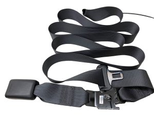 2021-2025 Kia K5 Black Seat Belt Retractor and Buckle Assembly - Rear, Right (Passenger) (Used OEM)