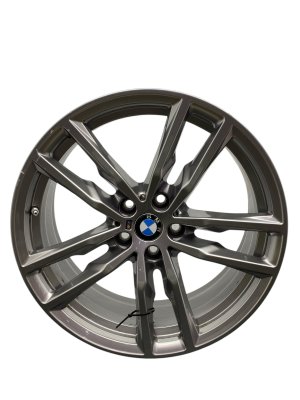 2021 BMW X3 Gray 19x7.5 5 Double Spoke Alloy Wheel (Used OEM)
