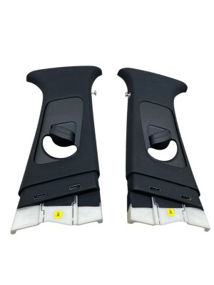 2019-2025 Genesis G70 Black Upper B-Pillar Trim Cover Panel Set - Left (Driver) (Used OEM)