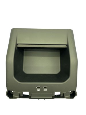 2024-2025 BMW 530i Black Center Console Trim Panel with Storage and Dual Type-C Ports - Rear (Used OEM)