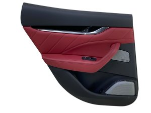 2017-2024 Maserati Levante Red Door Interior Trim Panel with Bowers & Wilkins Sound - Rear, Left (Driver) (Used OEM)