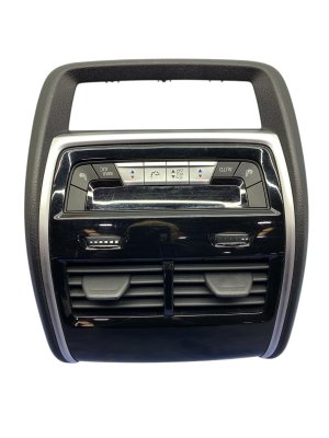 2019-2025 BMW X5 Black Rear Center Console Trim Panel with Temperature Control (Used OEM)