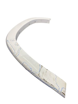 2019-2024 Ram 1500 White Fender Arch Molding - Front, Right (Passenger) (Used OEM)