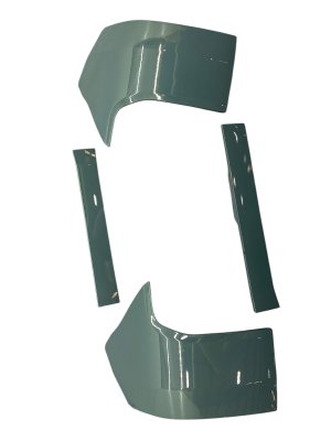 2021-2025 Ford Bronco Blue Bumper Quarter End Cover Panel Molding Set - Rear (Used OEM)