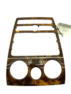 2003-2011 Bentley Continental Brown Center Dash Air Vent and Clock Trim Bezel - Front (Used OEM)