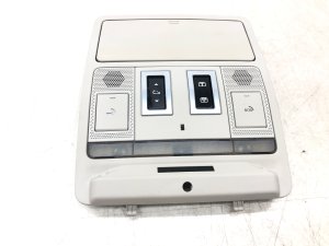 2018-2020 Jaguar F-Pace Tan Overhead Console with Panoramic Sunroof Control and Dome Light - Front (Used OEM)