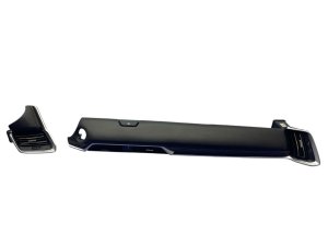 2024-2025 Mazda CX-90 Black Dashboard Air Vent Leather Trim Set - Front (Used OEM)