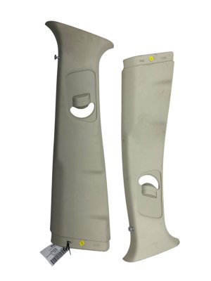 2022-2024 Genesis GV70 Beige Upper B-Pillar Trim Panel Cover Set (Used OEM)