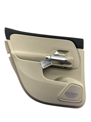 2020-2026 Mercedes-Benz GLB250 Beige Door Interior Trim Panel with Switches - Rear, Left (Driver) (Used OEM)