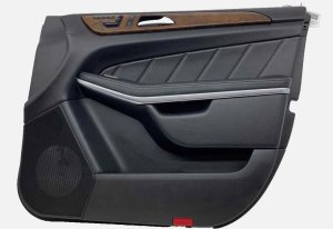 2012-2015 Mercedes-Benz ML350 Black Door Interior Trim Panel Assembly - Front, Right (Passenger) (Used OEM)