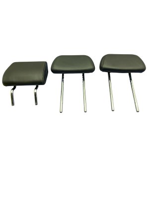 2016-2022 BMW M760i xDrive Black Nappa Leather Headrest Set (3) - Rear, Right (Passenger) (Used OEM)