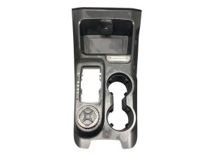 2021-2024 Ford Bronco Center Console Cup Holder Tray Trim Cover Panel with USB Port and Drivetrain Knob - Front (Used OEM)