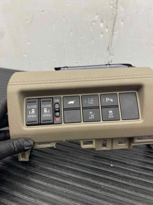 2018-2024 Honda Odyssey Beige Dash Trim Panel with Switches - Front (Used OEM)
