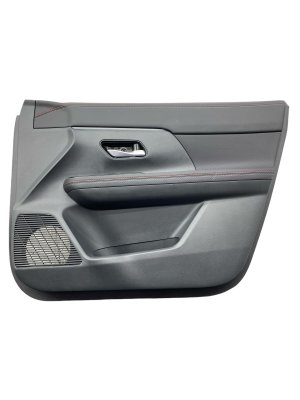 2025-2026 Nissan Kicks Black Door Interior Trim Panel with Carbon Fiber Trim - Front, Right (Passenger) (Used OEM)