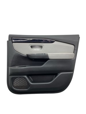 2023-2025 Honda Pilot Gray Leather Door Interior Trim Panel - Front, Right (Passenger) (Used OEM)