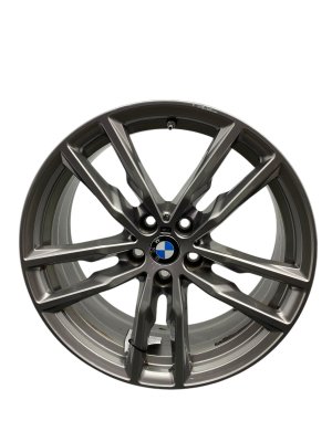 2021 BMW X3 Gray 19x7.5 5 Double Spoke Alloy Wheel (Used OEM)