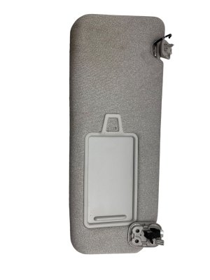 2020-2025 Hyundai Palisade Gray Illuminated Suede Sun Visor with Mirror - Front, Right (Passenger) (Used OEM)