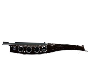 2017-2023 Mercedes-Benz E500 Brown Dashboard Air Vent with Trim and Ignition Switch - Front (Used OEM)