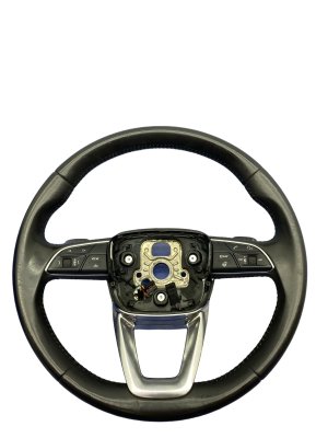 2017-2019 Audi Q7 Black Heated Leather Steering Wheel with Paddle Shifters (Used OEM)