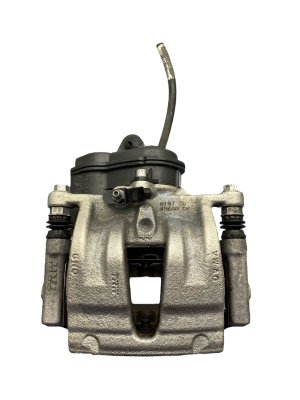 2017-2024 Audi Q7 Yellow Disc Brake Caliper with Parking Brake Actuator - Rear, Right (Passenger) (Used OEM)
