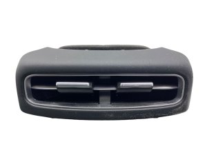 2022-2025 Genesis GV70 Obsidian Black Center Console A/C Air Vent Grille with Leather Trim - Front (Used OEM)