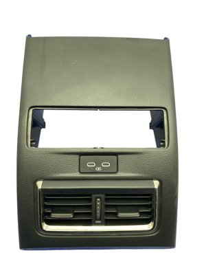2024-2026 Mazda CX-90 Black Center Console Rearward Trim Panel with Vents and USB-C Ports (Used OEM)