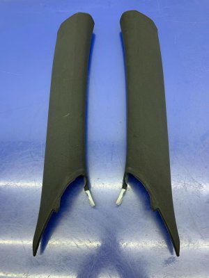2017-2023 Porsche Panamera Black A-Pillar Trim Cover Set - Front (Used OEM)