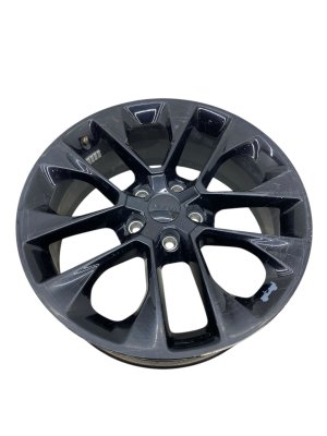 2020-2025 Jeep Wrangler Black 20x8 5 V-Spoke Painted Alloy Wheel (Used OEM)