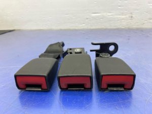 2015-2018 Porsche Macan Black Seat Belt Buckle Set - Rear, Left (Driver) (Used OEM)