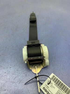 2011-2016 BMW 528i Black Seat Belt Assembly - Rear, Left (Driver) (Used OEM)