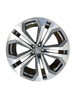 2019-2022 Audi Q8 Gray 22x10 5 Double-Spoke Alloy Wheel (Used OEM)
