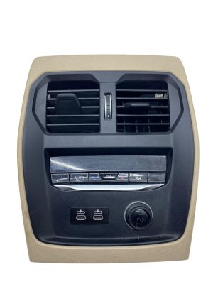2022-2026 BMW M2 Beige Center Console A/C Vent Panel Assembly - Rear (Used OEM)