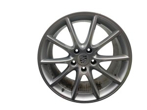 2019-2024 Porsche Cayenne Silver 20x10.5 5 Double-Spoke Silver Alloy Wheel - Rear (Used OEM)
