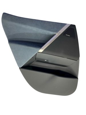 2022-2025 BMW iX Gray Door Interior Trim Panel with Multi-Function Controls - Rear, Left (Driver) (Used OEM)