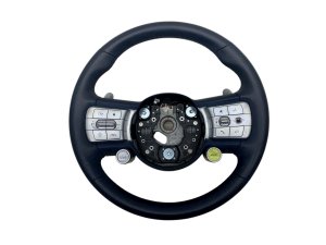 2023-2025 Genesis GV60 Blue Performance Steering Wheel with Boost Mode and Paddle Shifters - Front (Used OEM)