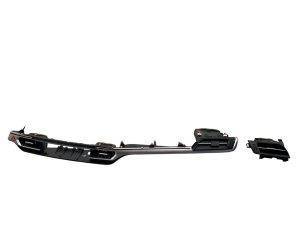 2021-2025 Toyota Sienna Black Center and Left Dash AC Vent Grille Trim Cover Panel Set - Front (Used OEM)
