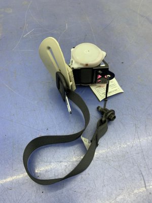2011-2013 INFINITI QX56 Black 3rd Row Seat Belt Assembly - Rear, Left (Driver) (Used OEM)