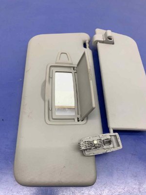 2012-2015 Mercedes-Benz ML350 Gray Primary and Secondary Dual Blade Sun Visor - Front, Right (Passenger) (Used OEM)